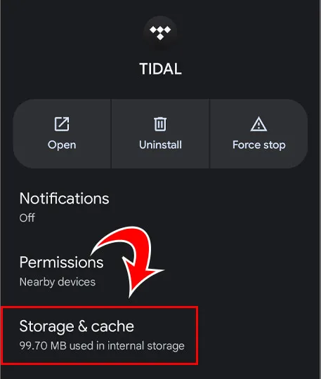 How to Clear Tidal Cache on iOS and Android clear-tidal-cache-android.png
