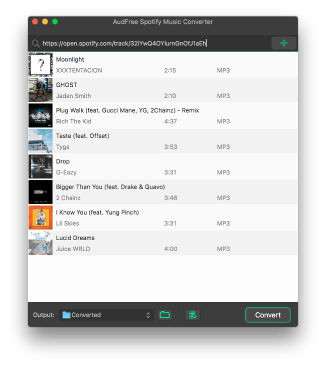 Top Spotify to MP3 Converter add-songs-mac.png