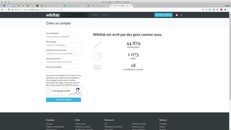 Wikifab - Inscription et création d'un tutoriel Cr er un compte Wikifab Chromium 004.png