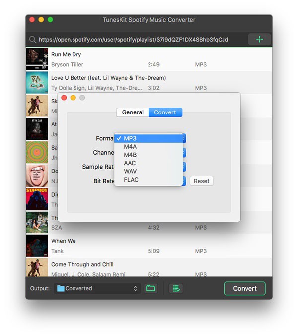 How to Share Spotify Song on Snapchat output-formats-mac.jpg