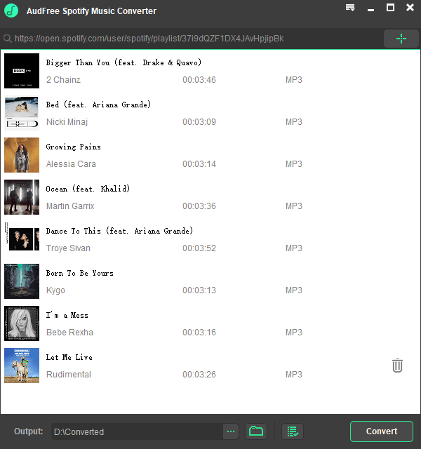 How to Put Music on MP3 Player from Spotify add-songs-win.png