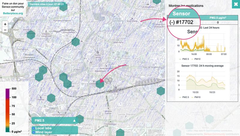 Labo te - affichage de la qualit de l air Screenshot 2020-10-25 Map Sensor Community 1 .jpg