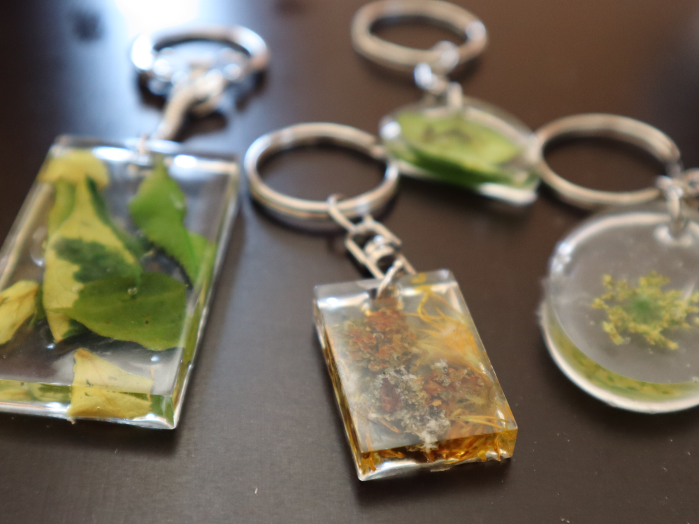 Porte-clés avec pendentif, artisanat délicat et écologique, pour
