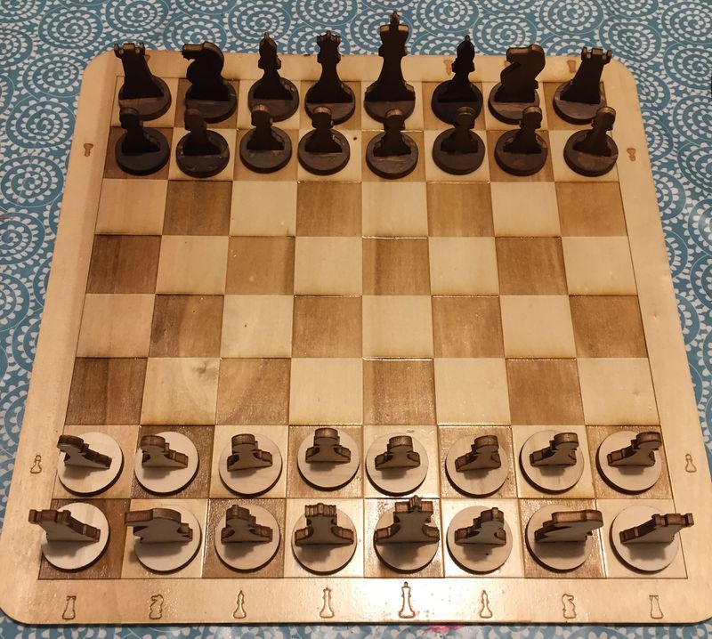 Ancien jeu de dames et d'échecs - Jeux & Jouets